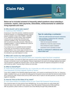 Claims FAQ